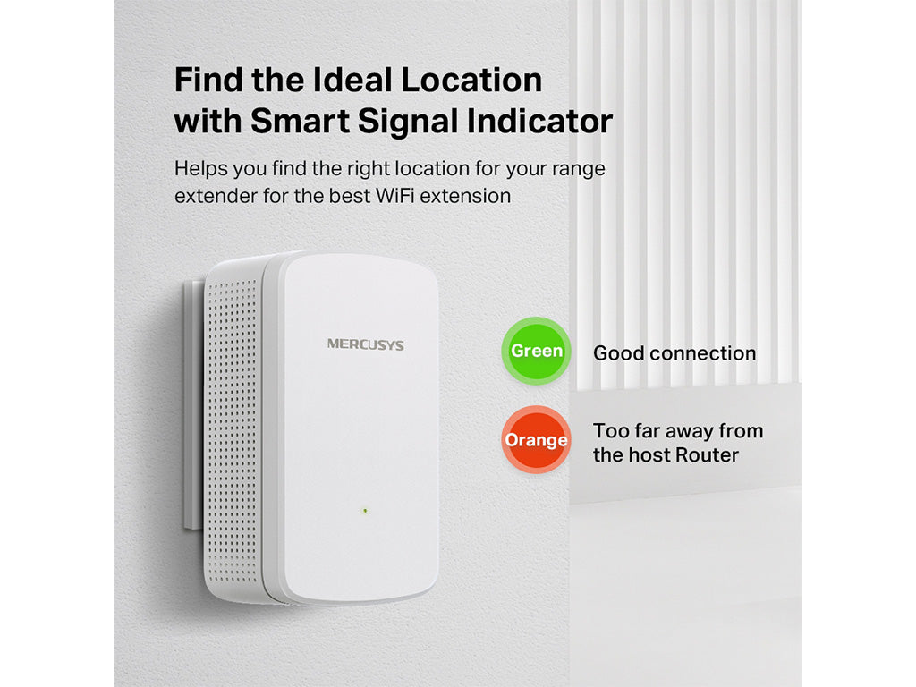 Mercusys TP-Link ME10 Ripetitore Wireless WiFi Extender e Access Point, Velocità Single Band 300Mbps