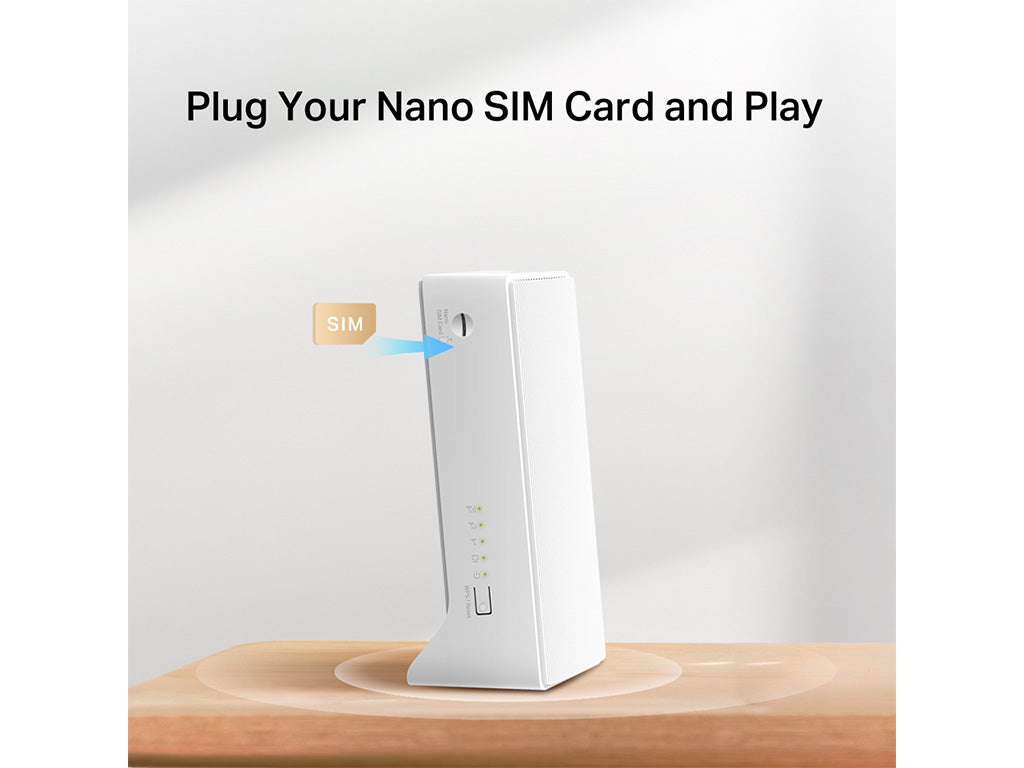 Mercusys MB110-4G Router Wifi con Sim LTE Wireless N300Mbps 4G, Porta LAN/WAN