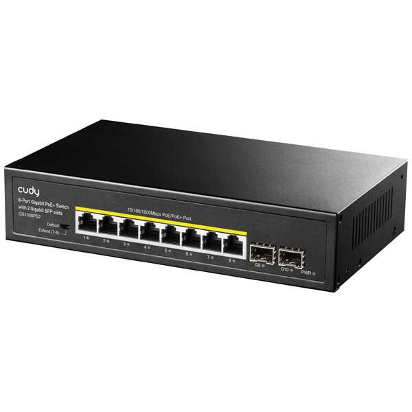 Switch Cudy Gigabit PoE da 8 porte con 2 porte Gigabit SFP