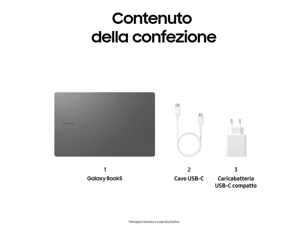 Notebook Samsung Book5 Intel Core Ultra 5 255U 16GB 512GB 15.6" Full HD Windows 11 Pro