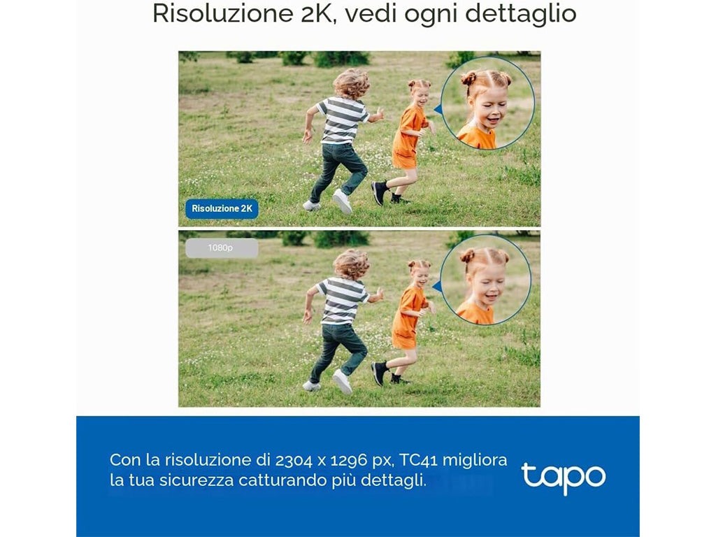 Telecamera Tapo TP-Link TC41 Outdoor Pan/Tilt Wi-Fi  2K