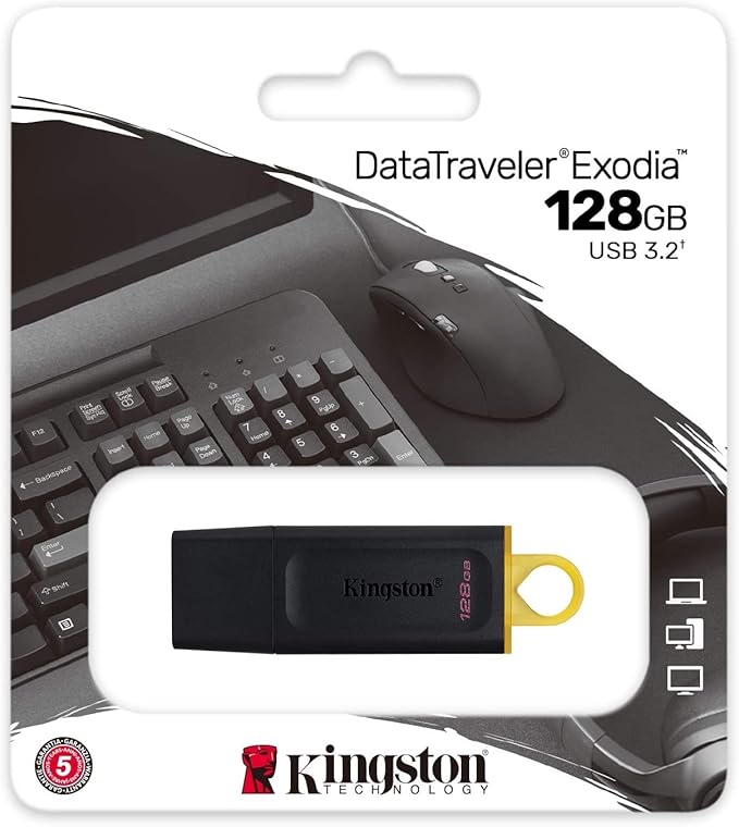 PenDrive Kingston DataTraveler Exodia 128GB USB 3.2 Flash Drive High Speed USB